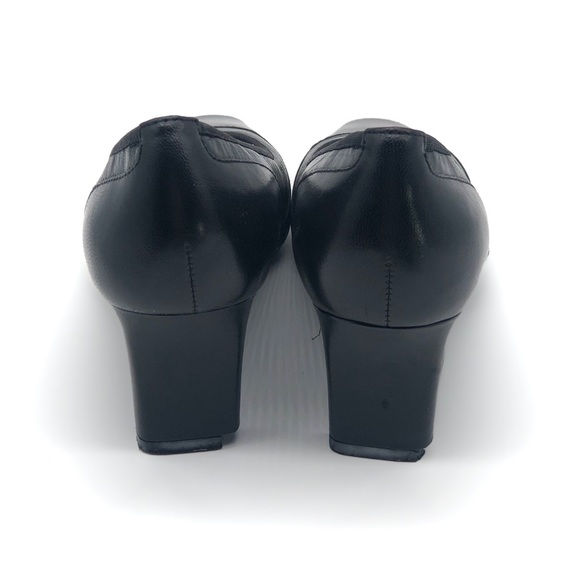 Easy Spirit Square Toed Black Heels size 5 1/2 - Picture 9 of 10